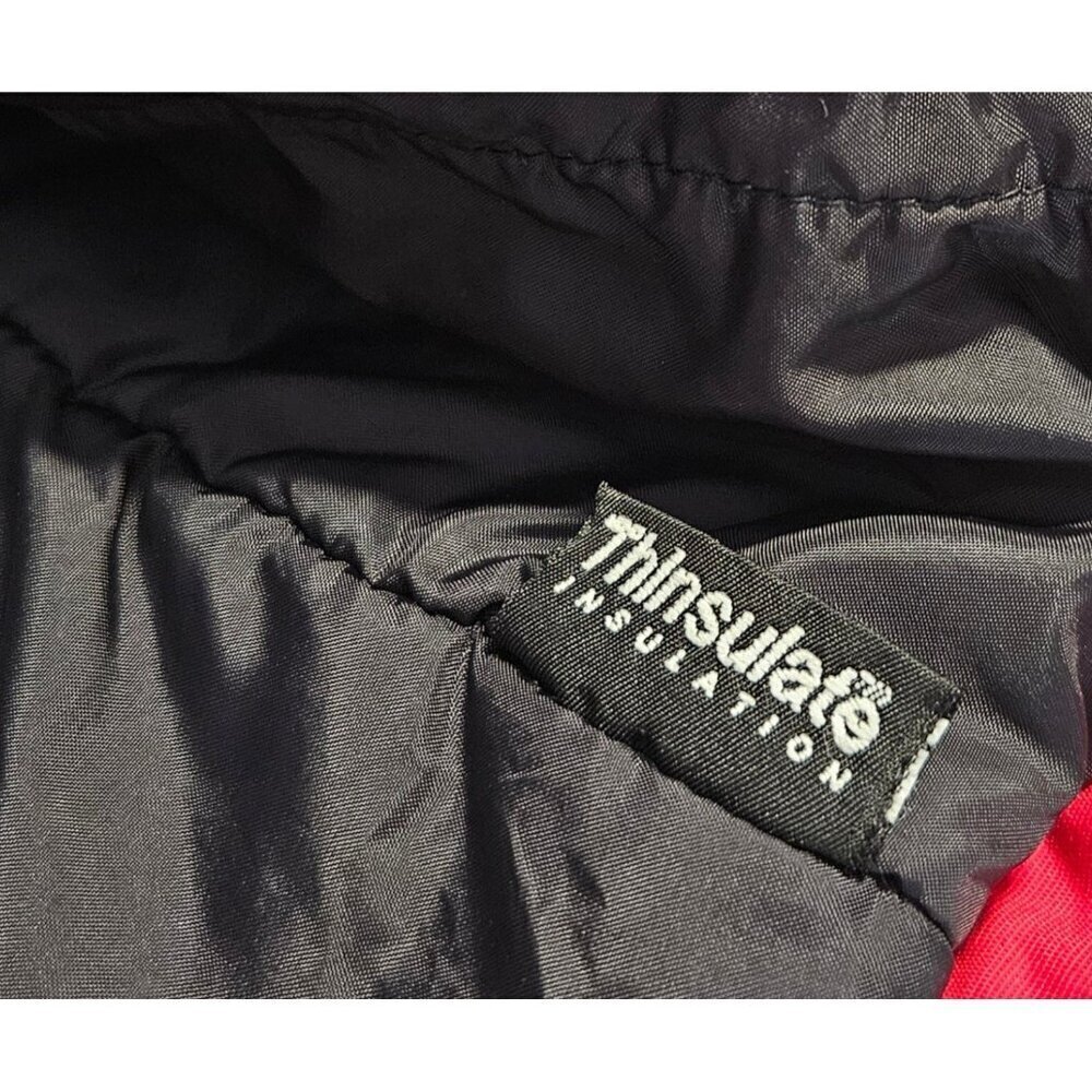 Cabela's Women Anorak Red/Black Coat No Hood Thinsulate Insulation Lined Sz L - Picture 9 of 9